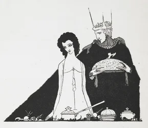 Ilustración para el cuento "Cenicienta o el zapatito de cristal".
