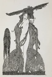 Ilustración para el cuento "Piel de asno".