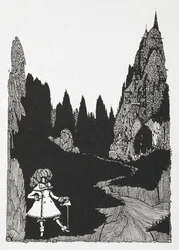 Ilustración para el cuento "Pulgarcito".