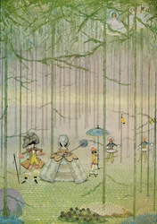 Riquet con el Copete. De los Cuentos de Hadas de Charles Perrault. Acuarela, 1923