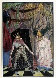 El compañero de viaje: "Que le corten la cabeza" - en "Cuentos de hadas" de Hans Christian Andersen, ilustrado por Harry Clarke