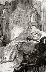 Ilustración para The Old Curiosity Shop de Charles Dickens