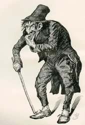 Ilustración para The Old Curiosity Shop de Charles Dickens
