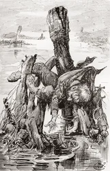 Ilustración para The Old Curiosity Shop de Charles Dickens