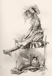 Ilustración para The Old Curiosity Shop de Charles Dickens