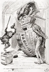 Ilustración para The Old Curiosity Shop de Charles Dickens