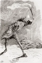 Ilustración para la novela de Charles Dickens Barnaby Rudge