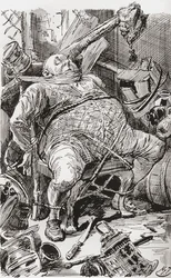 Ilustración para la novela de Charles Dickens Barnaby Rudge
