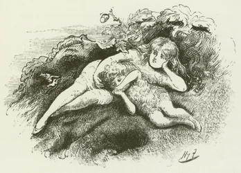 Ilustración para Sylvie y Bruno de Lewis Carroll