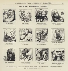 La Real Academia de Westminster - imaginando cómo los políticos podrían pintarse entre sí