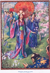 Princesa Yakami de Inaba (de Susano y Ohkuni) (litografía)