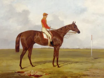 Retrato del Cossack, ganador del Derby de 1847 con S. Templeman, 1847