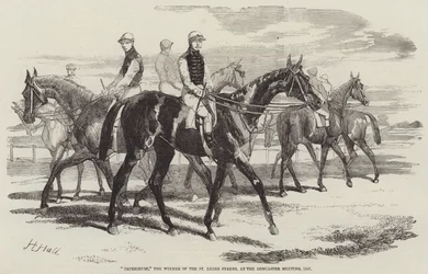 Imperieuse, la ganadora de las St Leger Stakes, en la reunión de Doncaster, 1857