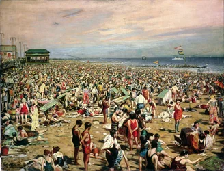 Escena de playa, Coney Island