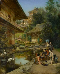 En un jardín japonés