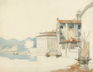 A orillas de un lago italiano