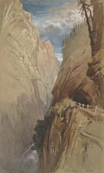 Via Mala, Suiza, 1854