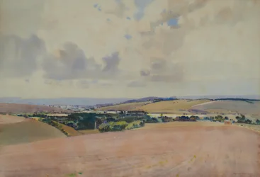 Paisaje, posiblemente los Downs