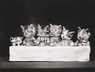 Serie Gatitos: Última Cena, c.1914 (grabado en plata)