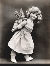 Serie Gatitos: Ride With a Doll, c.1914 (grabado en plata)