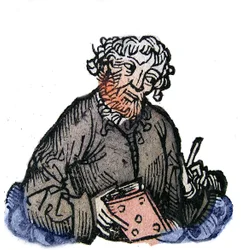 Retrato de Juvenal (Decimus Iunius Iuuenalis) poeta satírico latino de finales del siglo I. Xilografía de 