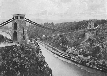 Puente colgante de Clifton, c1896