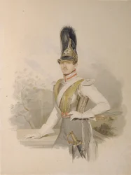 Retrato del Conde Valentin Grigoryevich Stroganov 1801-1833, antes de 1832