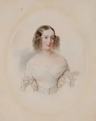 Retrato de la Gran Duquesa Olga Nikolaevna de Rusia 1822-1892, Reina de Wurtemberg, 1838
