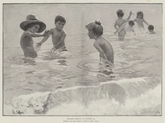 Niños bañándose