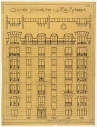 Diseño para la Fachada de la Société Immobilière de la Rue Modern, No. 6