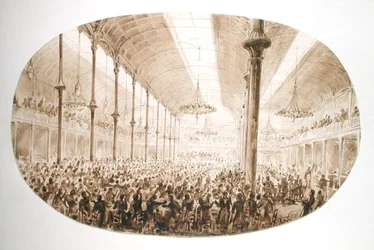Un banquete, c.1865