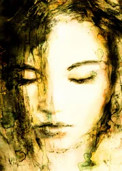 Retrato de una mujer serena