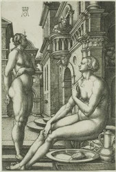 Betsabé en el baño