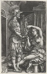 Medea le da una imagen a Jason
