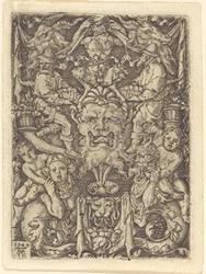 Ornamento con máscara