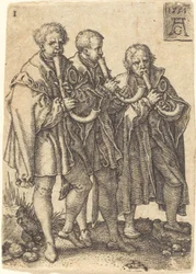 Tres músicos, 1551