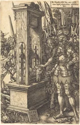 Tito Manlio decapitando a su hijo, 1553