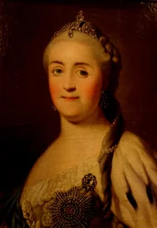 Retrato de la emperatriz Catalina II 1729-1796, 1770s
