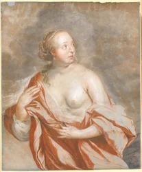 Mujer corriendo, ½ figura