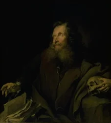 Simón modelador de cera como San Jerónimo