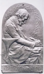 Medallón de retrato de Heinrich Heine (1797-1856)