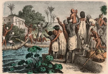 Egipto antiguo: Justa acuática, 1866