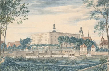 Vista del Castillo de Dessau desde el Este