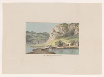 Vista de Le Pont en el Lago de Joux
Au Pont prés du Lac de Joux (título en el objeto)
Gezichten op Zwitserland (título de la serie)
Colección de algunas vistas dibujadas en Suiza a partir de la naturaleza (título de la serie)