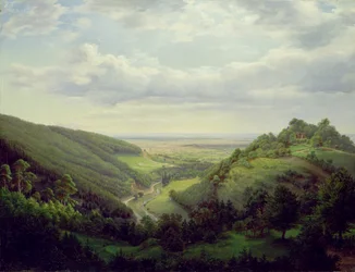 Vista desde el Castillo Heilenberg en Jugenheim en el Rin, 1846