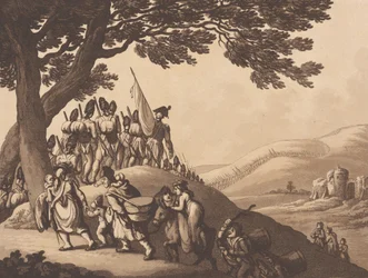 Soldados marchando, 1 de abril de 1798