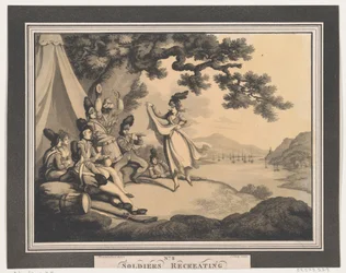 Soldados recreándose, 1 de abril de 1798