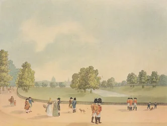 Parque de St James, Westminster, Londres, 1809