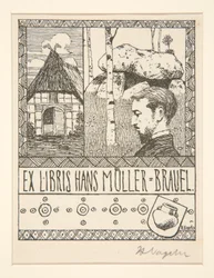 Ex libris: Ex Libris Hans Mueller-Blauel