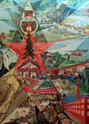 Panel de agitación de Karelia y Murmansk, 1926